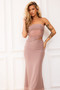 Later Feelings Maxi Dress - Taupe | Sage and Paige AUS.