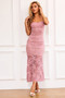 Feel It Still Lace Midi Dress - Blush | Sage and Paige AUS.