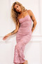 Feel It Still Lace Midi Dress - Blush | Sage and Paige AUS.