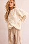 Falling Forward Knit Sweater - Cream | Sage and Paige AUS.
