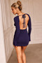 Make It More Knit Mini Dress - Navy | Sage and Paige AUS.