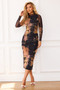 Nature Of Art Midi Dress - Brown | Sage and Paige AUS.