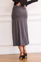 Front Runner Midi Skirt - Grey | Sage and Paige AUS.