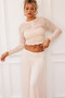 Lori Knit Crop Top - Cream | Sage and Paige AUS.