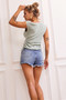 Beastie Denim Shorts - Washed Blue | Sage and Paige AUS.