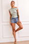 Beastie Denim Shorts - Washed Blue | Sage and Paige AUS.