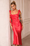 Arabella Midi Dress - Red | Sage and Paige AUS.