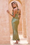 Downtown Darling Maxi Dress - Olive | Sage and Paige AUS.