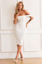 Main Character Midi Dress - White | Sage and Paige AUS.