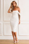 Main Character Midi Dress - White | Sage and Paige AUS.