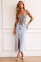 Gianni Denim Midi Skirt - Washed Blue | Sage and Paige AUS.