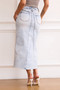 Gianni Denim Midi Skirt - Washed Blue | Sage and Paige AUS.