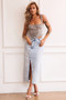 Gianni Denim Midi Skirt - Washed Blue | Sage and Paige AUS.