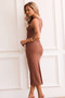 Vintage Classic Midi Dress - Chocolate | Sage and Paige AUS.