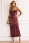 Feel It Still Lace Midi Dress - Wine | Sage and Paige AUS.