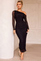 One More Serve Maxi Dress - Black | Sage and Paige AUS.
