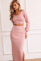 Sammy Knit Midi Skirt - Blush | Sage and Paige AUS.