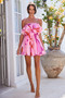 Falling Petals Mini Dress - Pink Multi | Sage and Paige AUS.