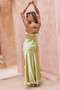 Frill All Up Maxi Dress - Olive | Sage and Paige AUS.