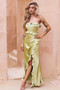 Frill All Up Maxi Dress - Olive | Sage and Paige AUS.