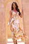 Send Love Maxi Dress - Orange Multi | Sage and Paige AUS.