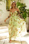 Lira Maxi Dress - Green Multi | Sage and Paige AUS.