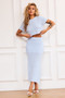 Waves Of Wonder Knit Crop Top - Pale Blue | Sage and Paige AUS.