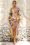 Pretty Please Maxi Dress - Yellow Multi | Sage and Paige AUS.