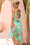 Sonora Midi Dress - Green | Sage and Paige AUS.