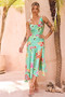 Sonora Midi Dress - Green | Sage and Paige AUS.