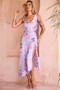 Sonora Midi Dress - Purple | Sage and Paige AUS.