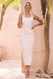 Chic Reigns Knit Midi Skirt - Pink | Sage and Paige AUS.