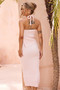 Chic Reigns Knit Midi Skirt - Pink | Sage and Paige AUS.