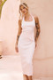 Chic Reigns Knit Midi Skirt - Pink | Sage and Paige AUS.