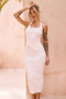 Chic Reigns Knit Midi Skirt - Pink | Sage and Paige AUS.