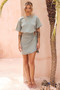 City Sunlight Mini Dress - Sage | Sage and Paige AUS.