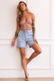 Hanni Denim Shorts - Washed Blue | Sage and Paige AUS.