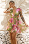 Marbella Mini Dress - Purple Multi | Sage and Paige AUS.