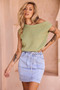 Dance In The Sun Knit Top - Olive | Sage and Paige AUS.