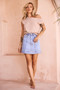 More Is More Denim Mini Skirt - Washed Blue | Sage and Paige AUS.