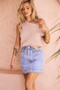 More Is More Denim Mini Skirt - Washed Blue | Sage and Paige AUS.