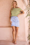 Now Or Never Denim Skirt - Washed Blue | Sage and Paige AUS.