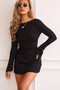 Make It More Knit Mini Dress - Black | Sage and Paige AUS.