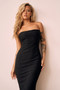 Eclipse Midi Dress - Black | Sage and Paige AUS.