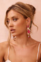 Scarlet Luxe Earrings - Pink | Sage and Paige AUS.