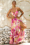 Nightcap Maxi Dress - Pink Multi | Sage and Paige AUS.