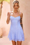 Delilah Mini Dress - Cornflower | Sage and Paige AUS.