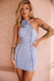 Kiara Denim Mini Dress - Washed Blue | Sage and Paige AUS.