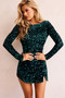 Time Will Tell Mini Dress - Forest Green | Sage and Paige AUS.