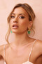 Emerald Heart Earrings - Green | Sage and Paige AUS.
